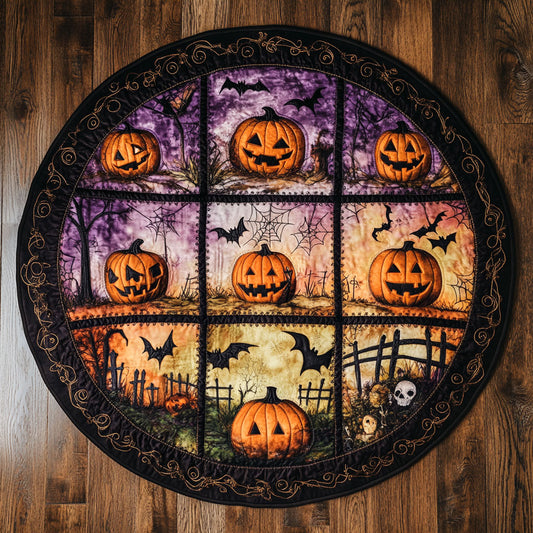 Mystic Pumpkin CW0808005CL Quilted Round Mat