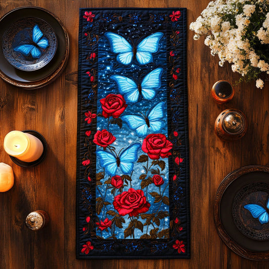 Majestic Butterfly CW1206026CL Quilted Table Runner