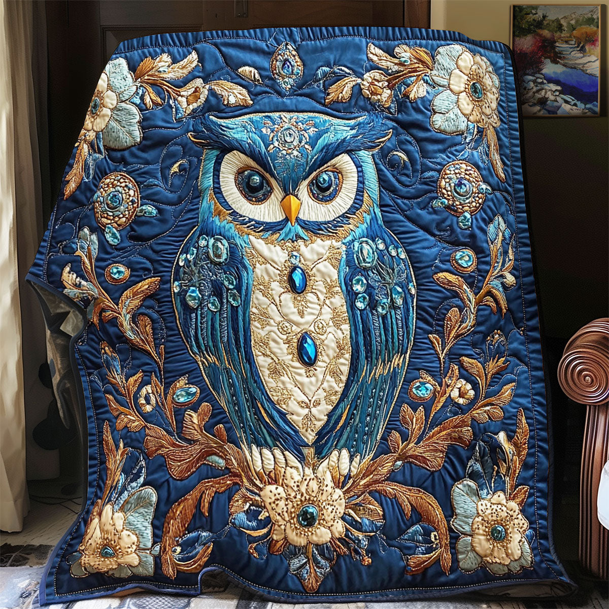 Midnight Owl WY3112027CL Quilt