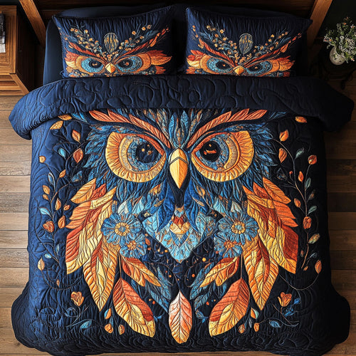Feather Owl WY0802041CL Duvet Cover Set