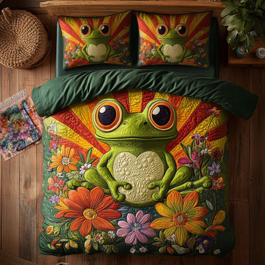 Frog Blossom Bed WN2207019CL Duvet Cover Set