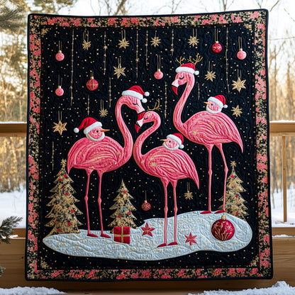 Flamingo Frost Night WN0210068CL Quilt