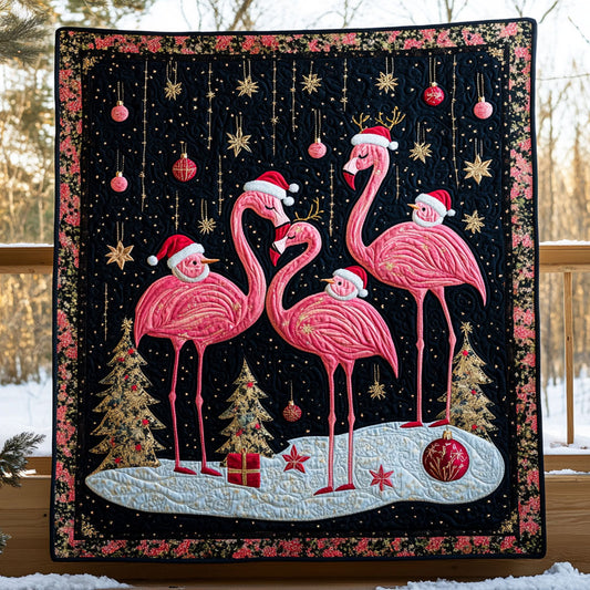 Flamingo Frost Night WN0210068CL Quilt