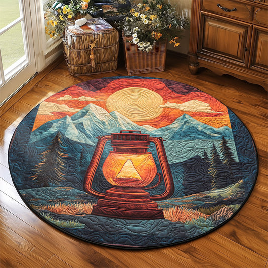 Serene Lantern WP2003091CL Quilted Round Mat