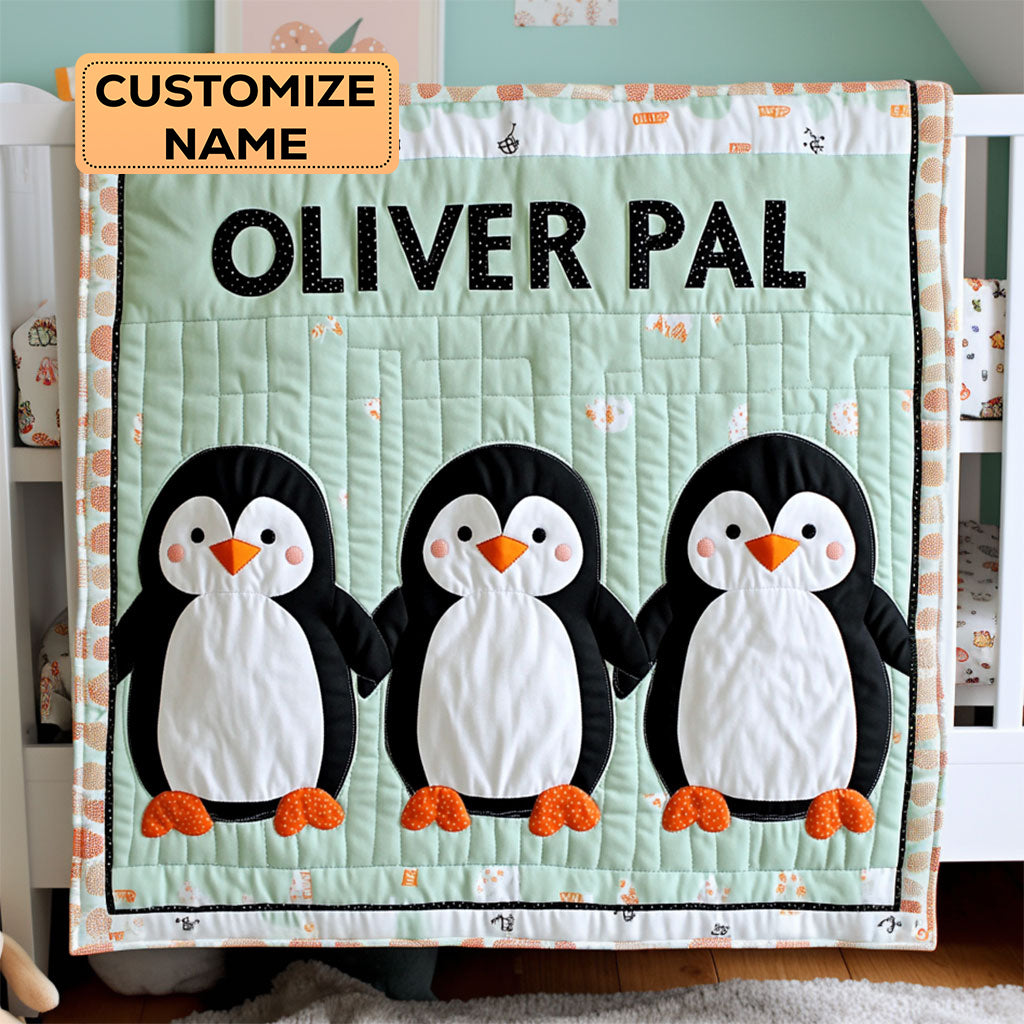 Little Chill Nest WJ2407010CL Personalized Baby Quilt