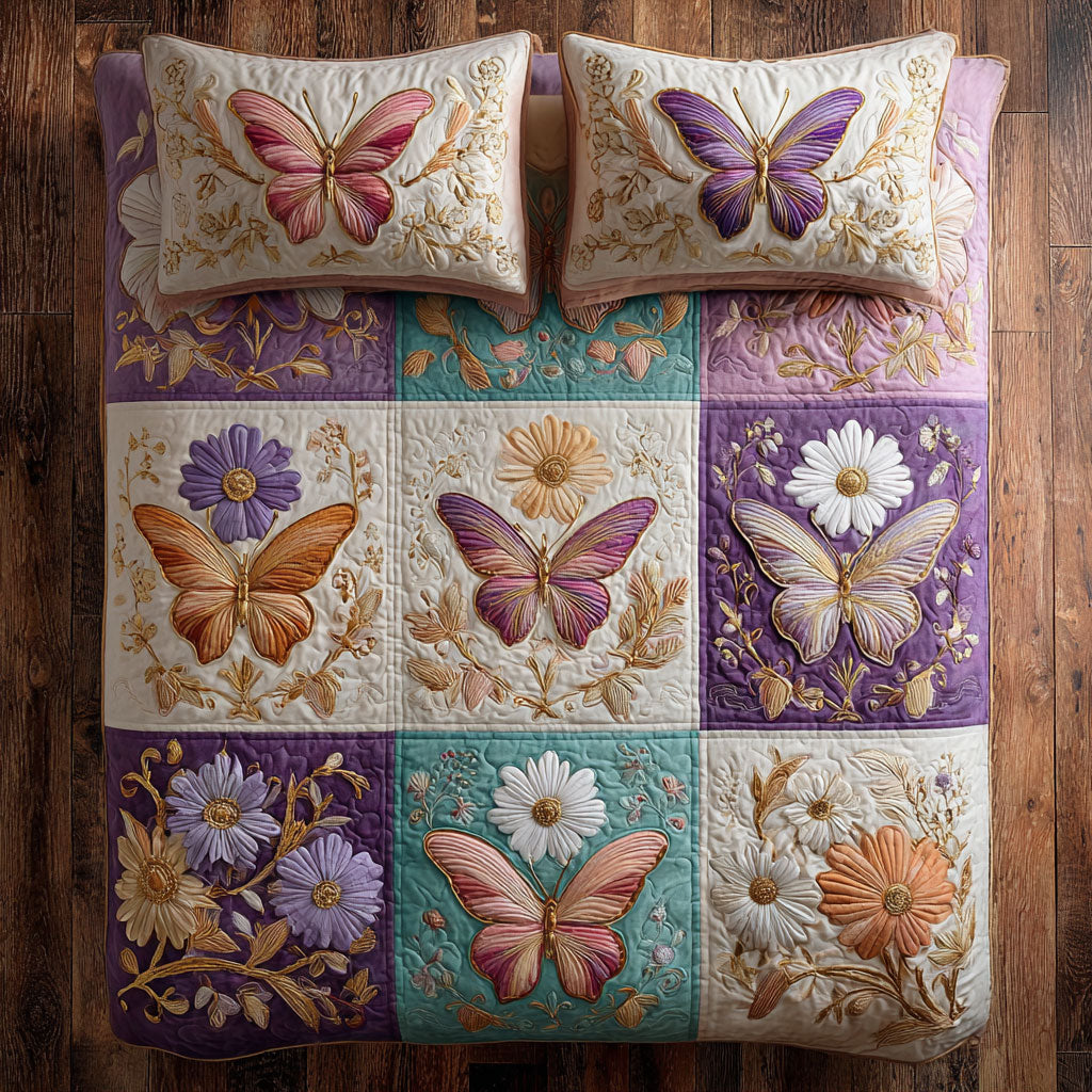 Patchwork Butterfly Charm CW1009013CL Duvet Cover Set
