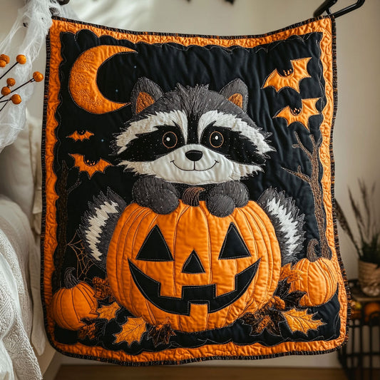 Raccoon In Halloween Night WY2508058CL Quilt