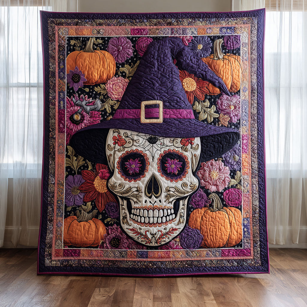 Skull Pumpkin Charm CW2008039CL Quilt