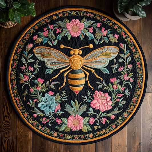 The Regal Bee CM1405015CL Quilted Round Mat