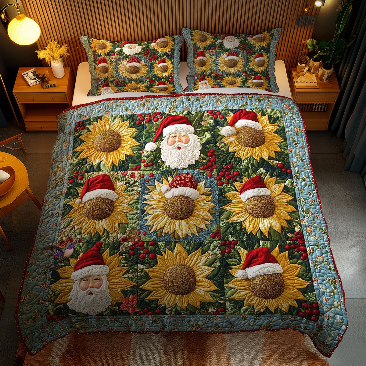 Sunflower Santa Joy WN2111028CL Duvet Cover Set