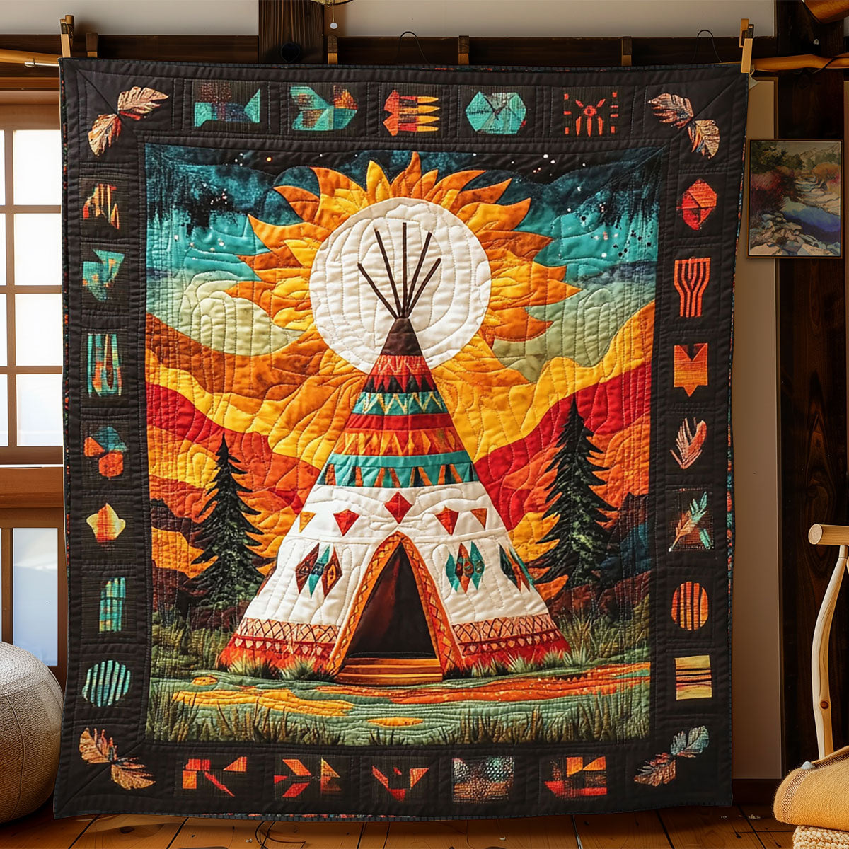 Sunlit Spirit Tepee WJ3112019CL Quilt