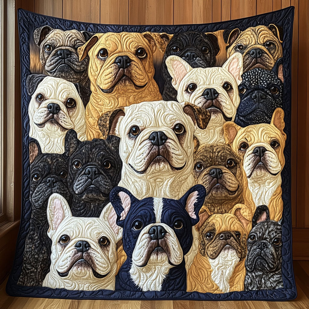 Bulldog Snuggle CW1511012CL Quilt