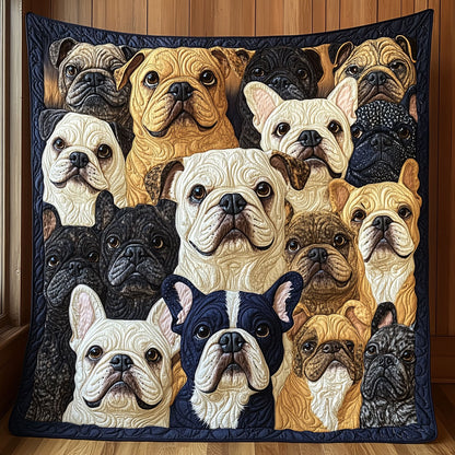 Bulldog Snuggle CW1511012CL Quilt