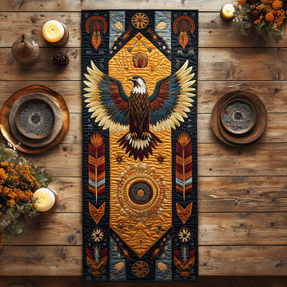 Tribal Bald Eagle CW0901104CL Quilted Table Runner