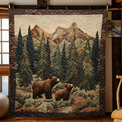 Bear In Forest WY1202073CL Quilt