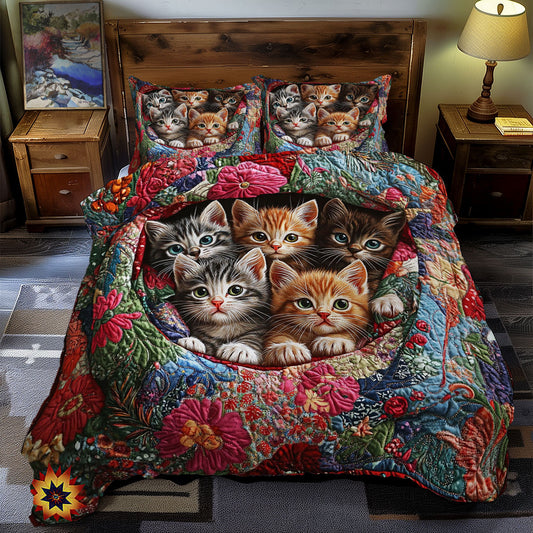Cozy Kitten WY2611066CL Duvet Cover Set