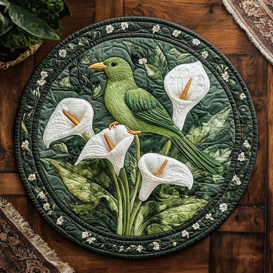 Calla Lily WY2203032CL Quilted Round Mat