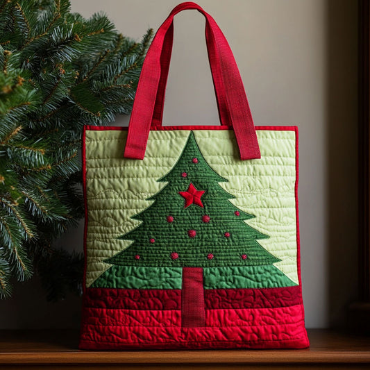 The Festive Evergreen WJ2309011CL Quilted Tote Bag