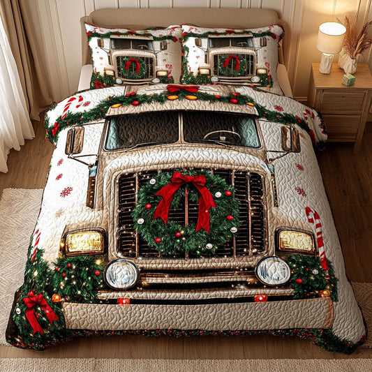 Truck Christmas Lights WN1111086CL Duvet Cover Set