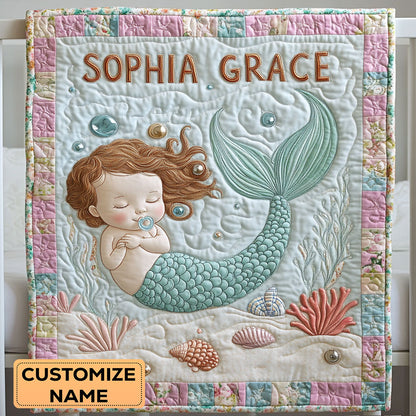 Bubble Bliss WY2607010CL Personalized Baby Quilt