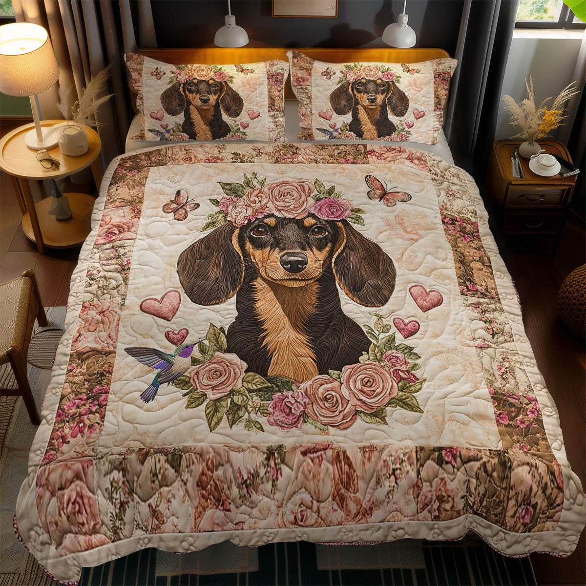 Dachshund Love WN2412035CL Duvet Cover Set