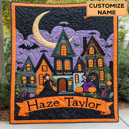Witch Moonlight WN3007116CL Personalized Baby Quilt