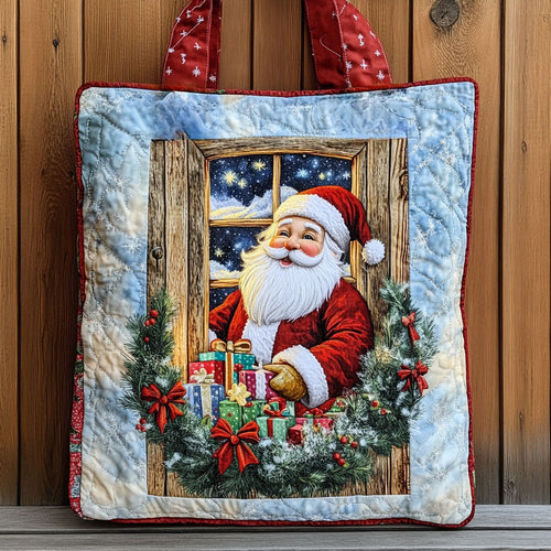 Santa Doorway Magic WN1811060CL Quilted Tote Bag