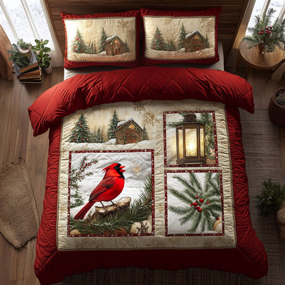 Golden Flame Cardinal WN0711029CL Duvet Cover Set