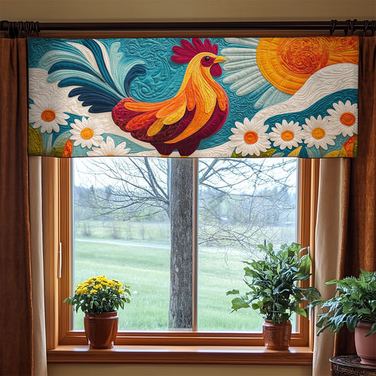 Chicken Flower WX1305009CL Quilted Valance