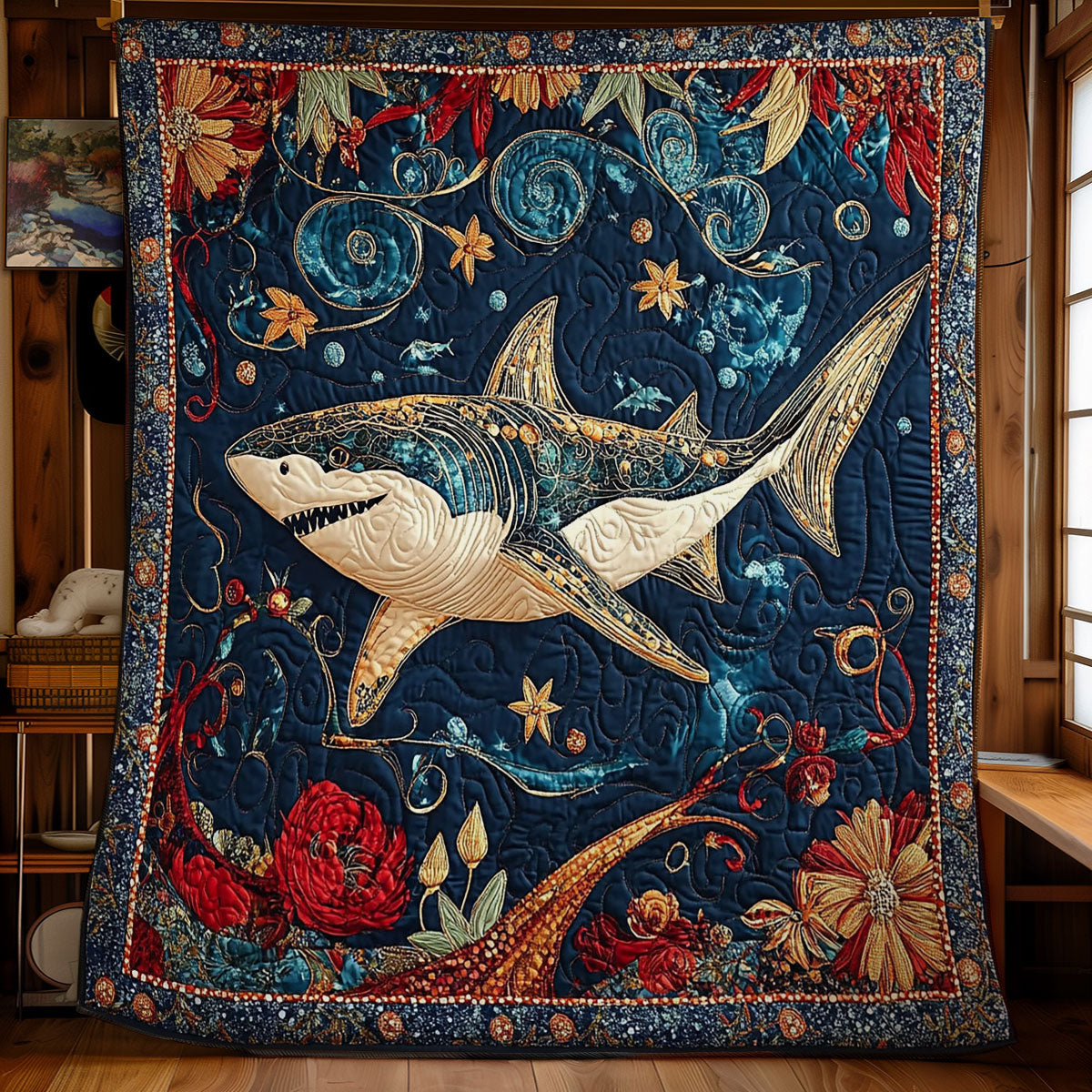 Mystic Shark WY2301068CL Quilt