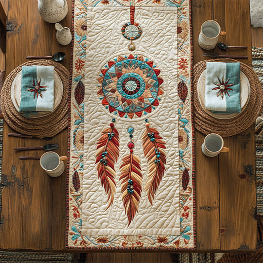 Boho Spirit WY0505023CL Quilted Table Runner