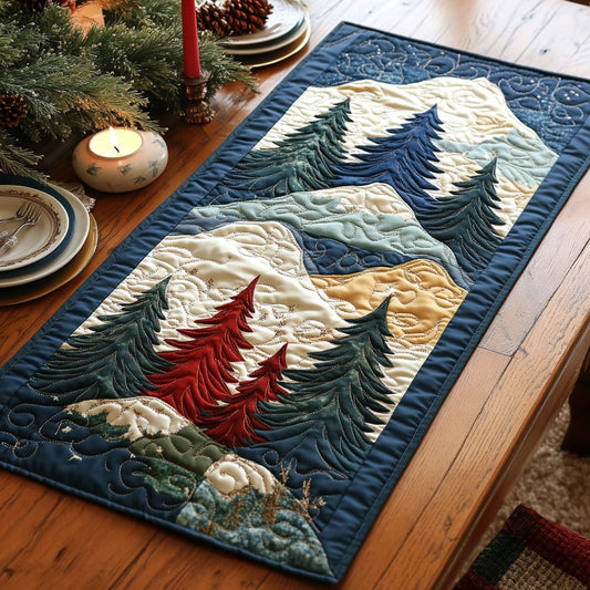 Pine Tree CW3105639CL Quilted Table Runner
