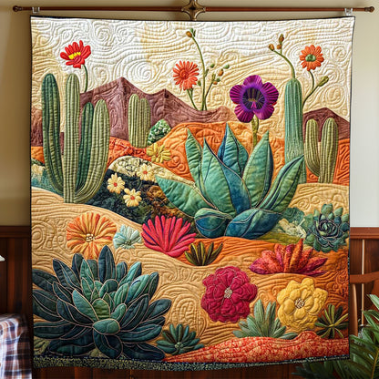 Succulent Cactus Sun WP2412013CL Quilt