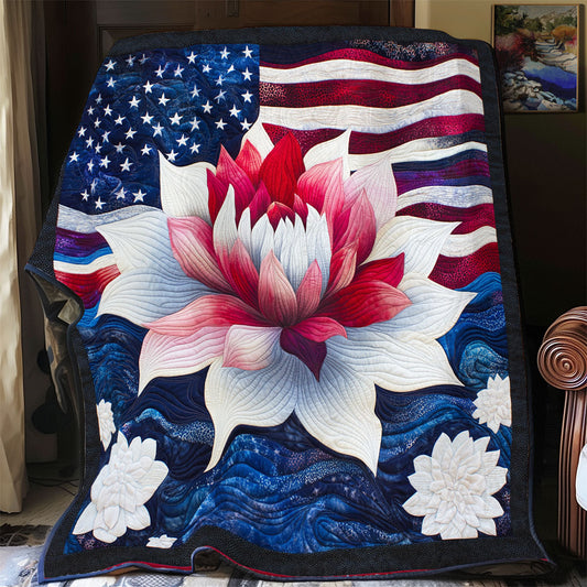 Patriotic Bloomwave WX1306030CL Quilt