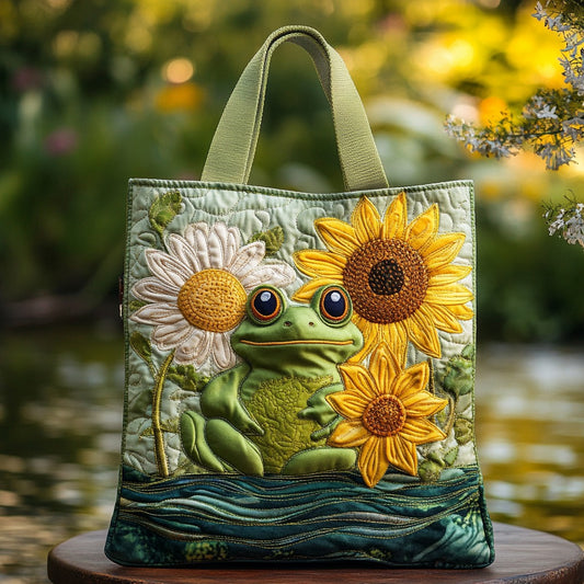 Green Frog XR0810012CL Quilted Tote Bag