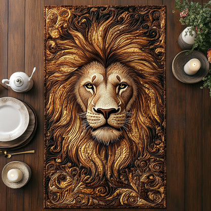 Majestic Lion CW1001091CL Quilted Table Runner