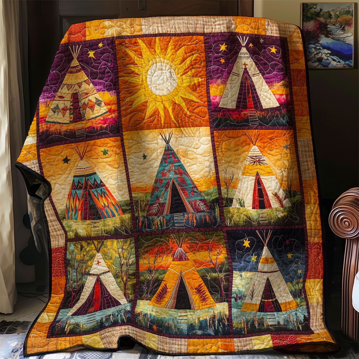 Sunlit Spirit Tepee WJ3112020CL Quilt