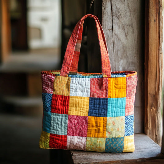 Threaded Treasure WJ2309018CL Quilted Tote Bag