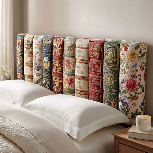 Floral Books XR1812008CL Quilted Headboard Slipcover