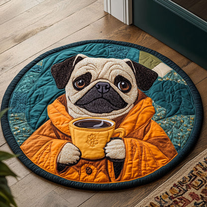 Lazy Latte CP0407009CL Quilted Round Mat