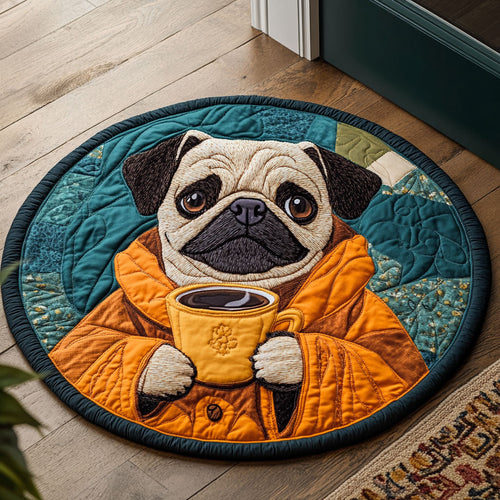 Lazy Latte CP0407009CL Quilted Round Mat