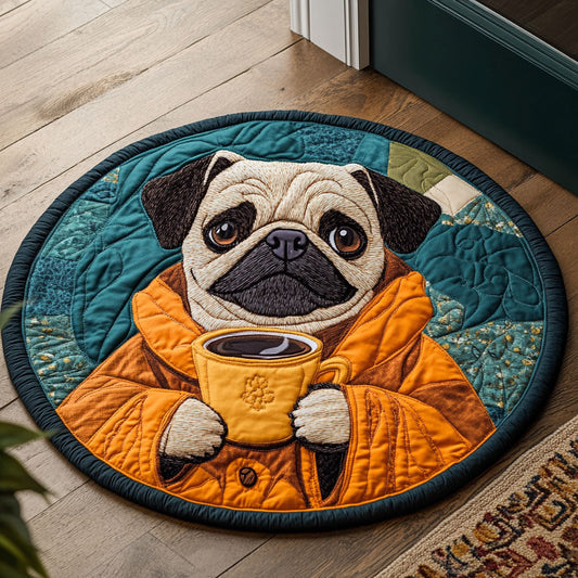Lazy Latte CP0407009CL Quilted Round Mat