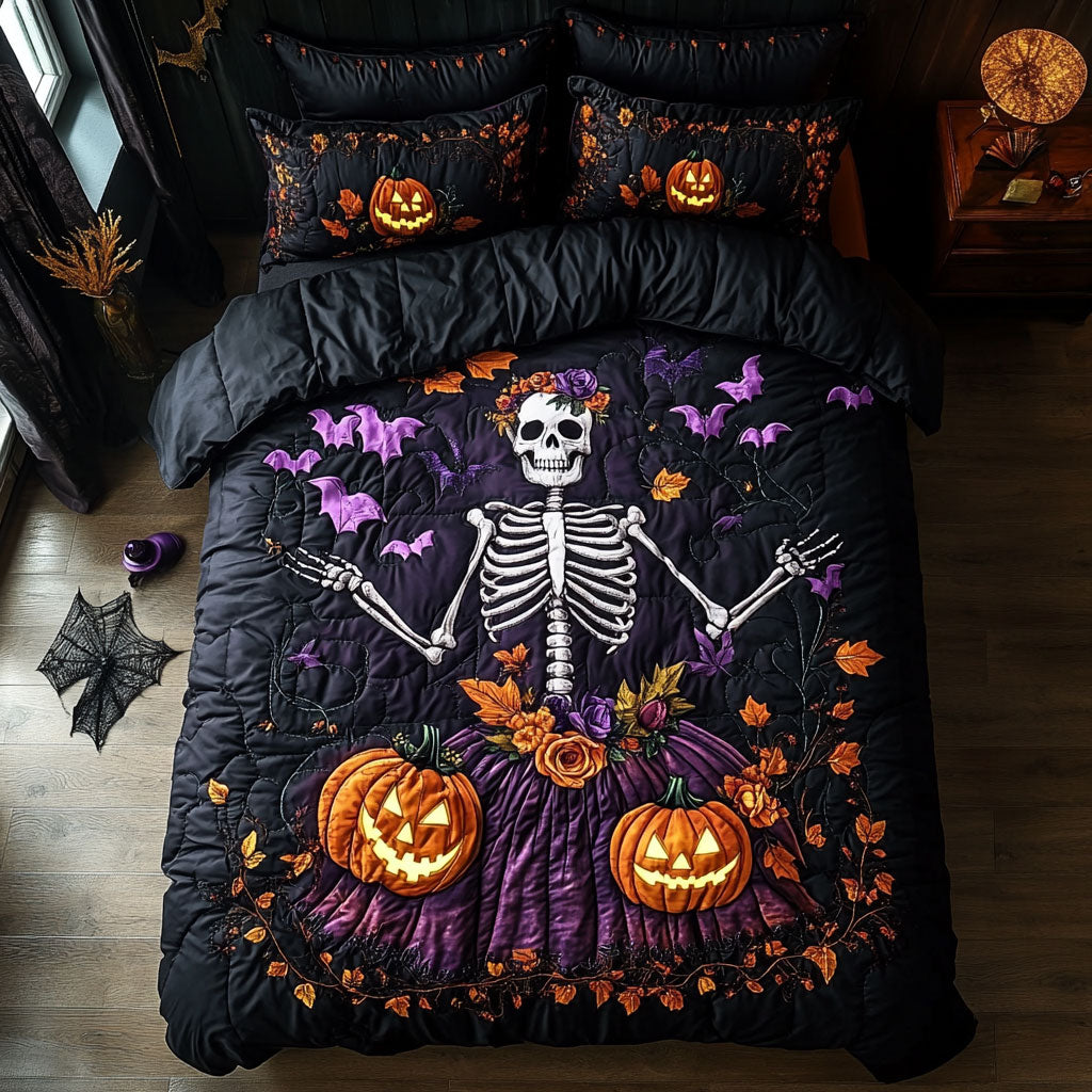 Autumn Skeleton Night WY2208049CL Duvet Cover Set