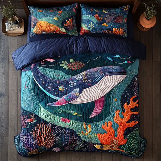 Whale Diving CQ0306075CL Duvet Cover Set