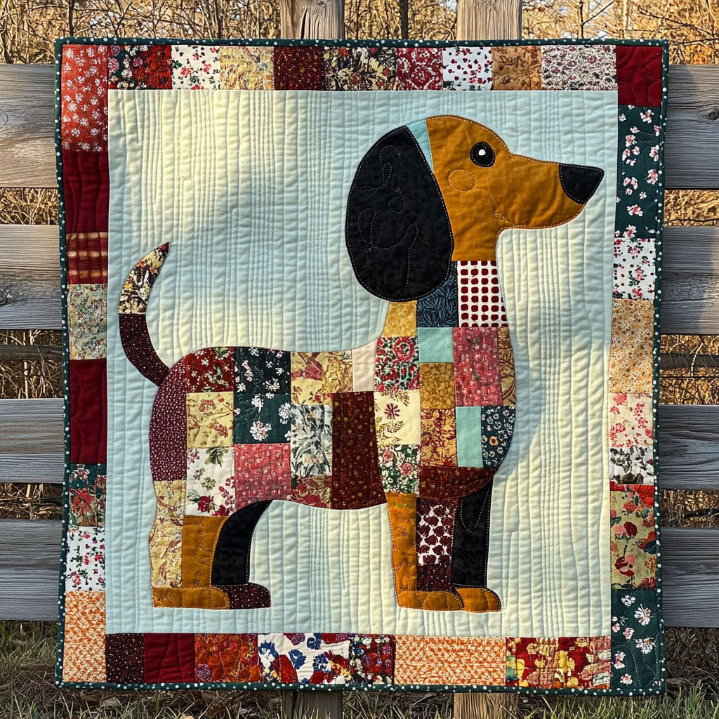 Cheerful Dachshund WN2608016CL Quilt