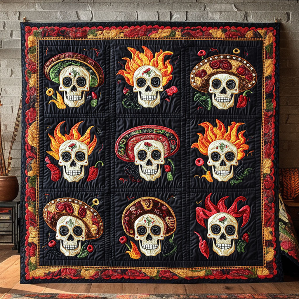 Spirit Fire Skull WN0609094CL Quilt