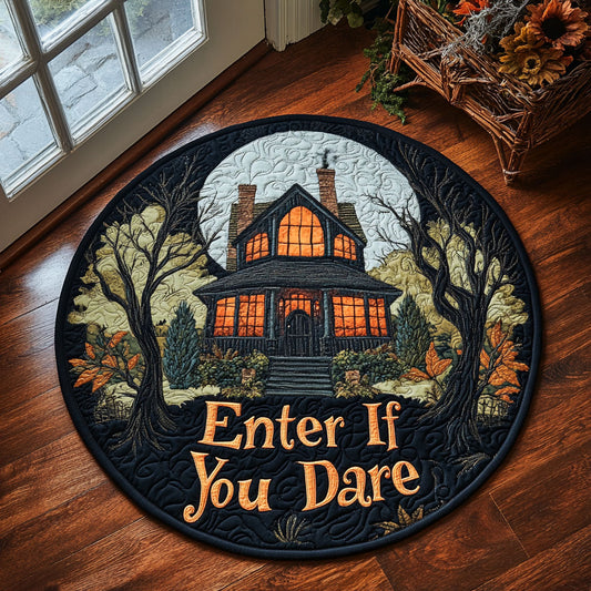 Spooky Entry CP3006043CL Quilted Round Mat