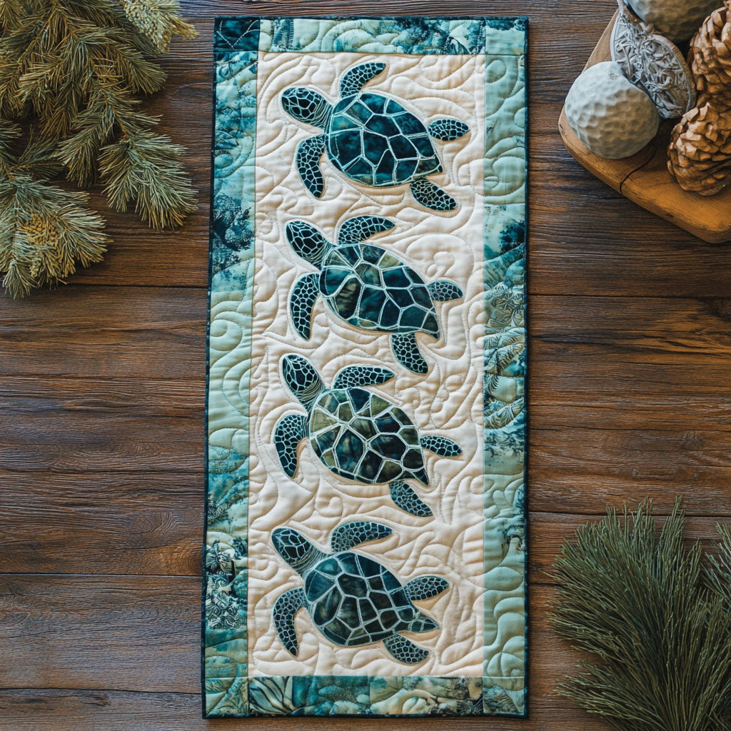 Sea Ballet CP2005013CL Quilted Table Runner