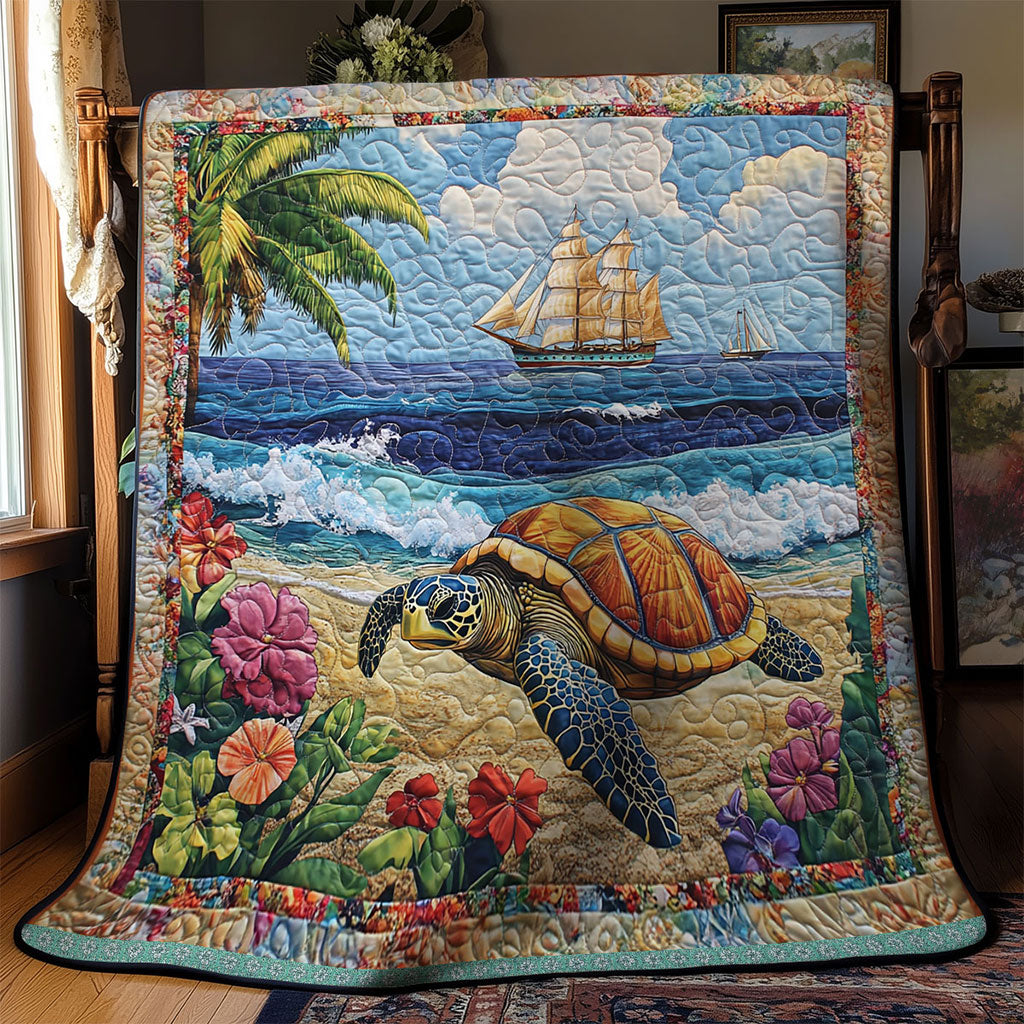 Turtle Sea Flower WT0501003CL Quilt