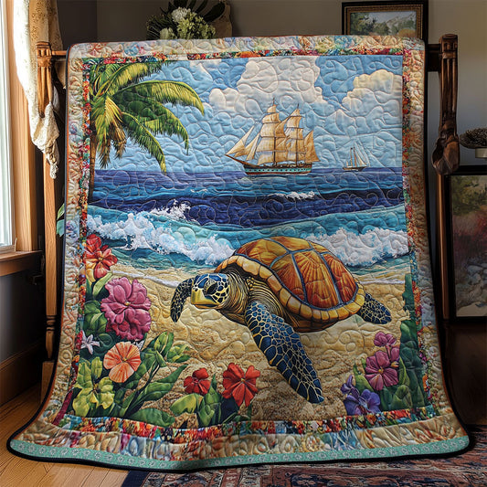 Turtle Sea Flower WT0501003CL Quilt